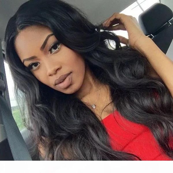 

2019 горячих новая плотность pre щипкового полного шнурок человеческих волосы парики для женщин черного бразильского glueless полного парик, Black;brown