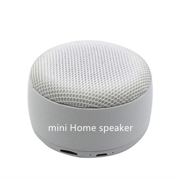 

home mini 360 degree portable smart home mini wireless bluetooth speaker black and white two-color round speaker for xiaomi samsung pk s815