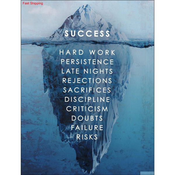 

unframed/alec monopoly "success iceberg",hd canvas print home decor wall art paintin qylplw packing2010