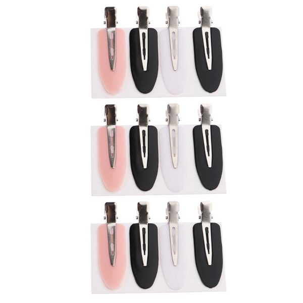 

hair clips 12pcs fashion seamless no bend crease mark pin curl clip mixed color for makeup styling bang