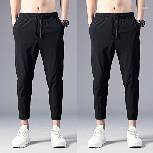 

running pants men jogger casual lightweight breathable quick dry hiking outdoor sports asd881, Black;blue