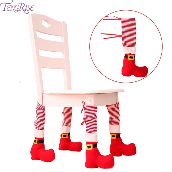 

fengrise table leg chair foot covers decoraion for home ornaments christmas 2019 noel navidad xmas happy new year 2020