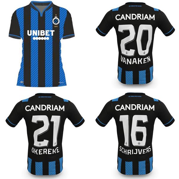 

20 21 club brugge kv new football shirt 2020 2021 bruges, belgium football uniform vormer vanaken diatta uniform, Black;yellow