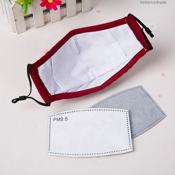 

ship 5 dhl layer protective pads safety anti dust filter pm2.5 fareplacement pad mask cotton qabaji