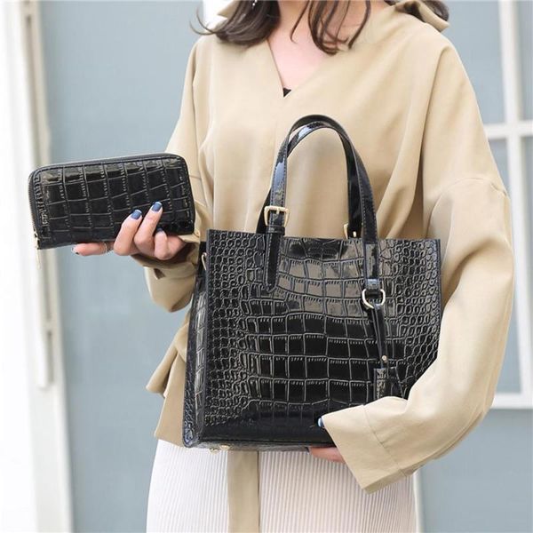 

fashion women wild crossbody bag messenger shoulder bag phone wallet bags 2pcs