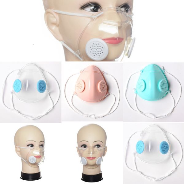 

face with clear valve mask transparent mask with double breathing valve anti-dust washablezgi2