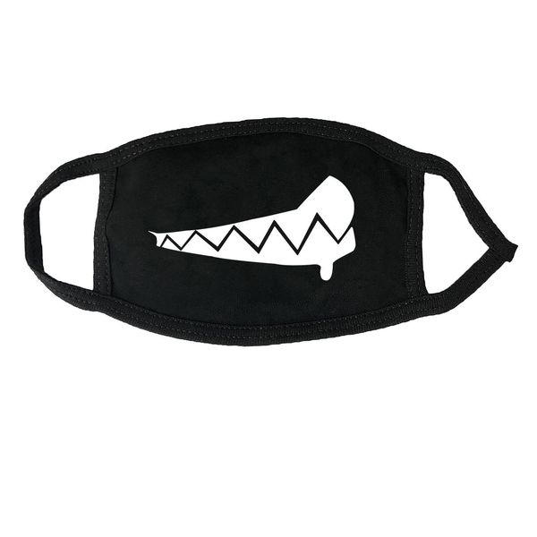 

customized washable horror dust-proof ice silk pad dyed black mask for foreign trade halloween reusable party face cover party decorationfor