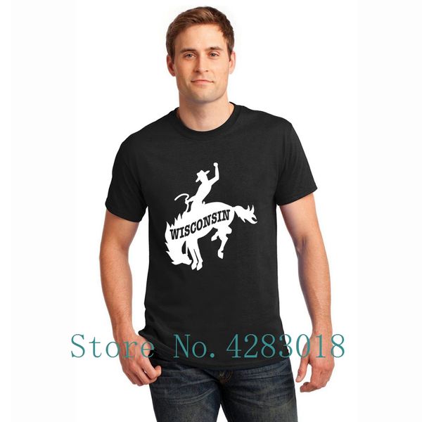 

висконсин rodeo cowboy висконсин круглого воротник досуг юмористических мужчины streetwear мужской размер s 3xl дизайнеров слоган толстовки