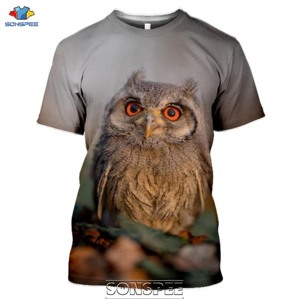

new birds owl 3d print shirts oversized harajuku oversized men clothing