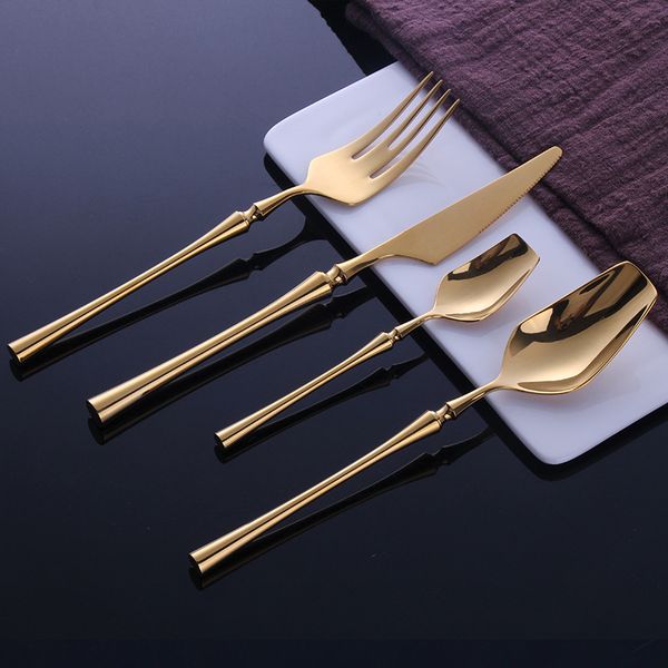 

stainless steel tableware knife spoon fork set dinnerware kitchen accessories 233 j2