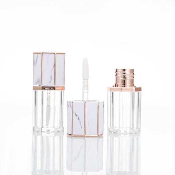 

5ml octagonal marble lip glaze tube empty bottle, lipstick empty tube1