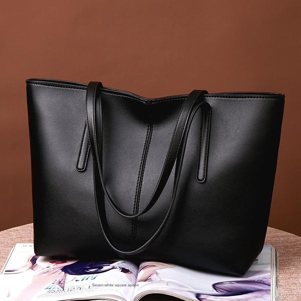 

2020bags new bag fashion simple joker large capacity tote bag portable shoulder tote pu women's