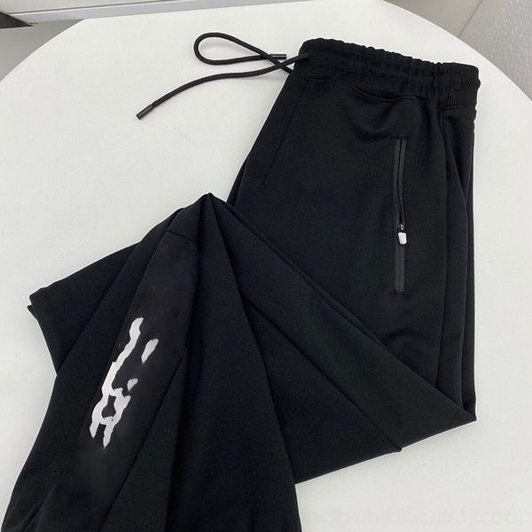 

u92in 20 autumn pants brand casual pants new men's casual straight letters printed tube fashion sports trend 090402 kedic, Blue