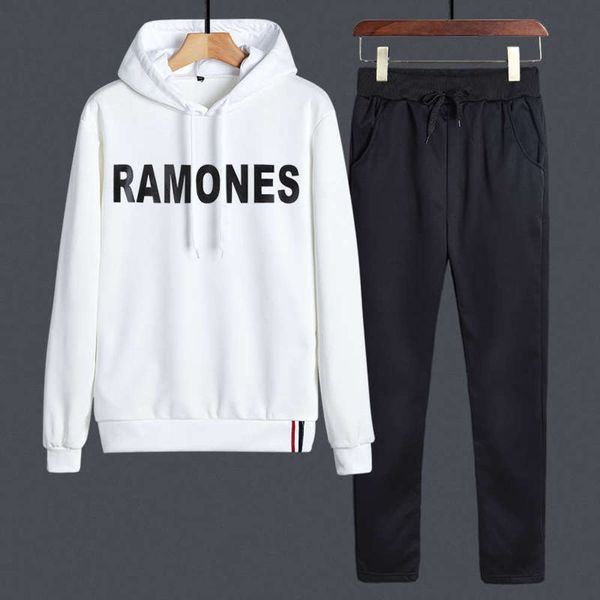 

pullover autumn and winter sweater leisure men's sports suit long sleeve trendy running wear hood, Gray