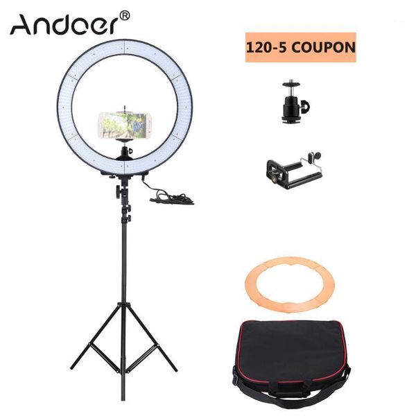 

andoer la-650d p ring light studio ring light led video lamp digital pgraphic lighting 40w 5500k w/ 600led lights1