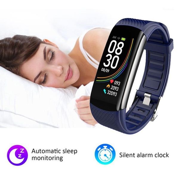 

c6t body temperature bracelet watch information push sleep exercise step smart bracelet waterproof female1