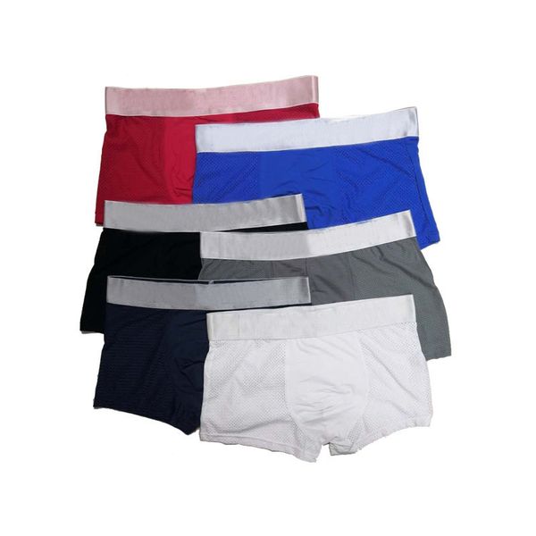 

2020 mesh mens underwear boxer shorts breathable man underwear casual home comfortable gay underwear calzoncillos boxer, Black;white
