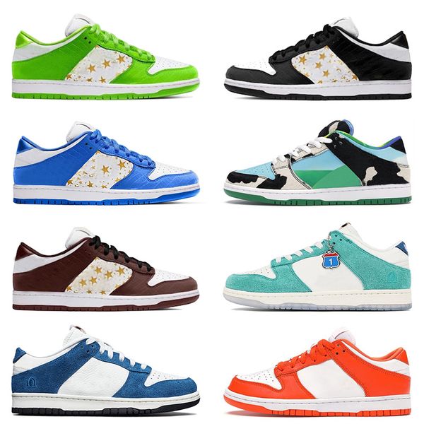 

2021 new arrival authentic causal shoes platform chunky dunky kasina syracuse fashion sport skateboard mens womens trainers sneakers, Black