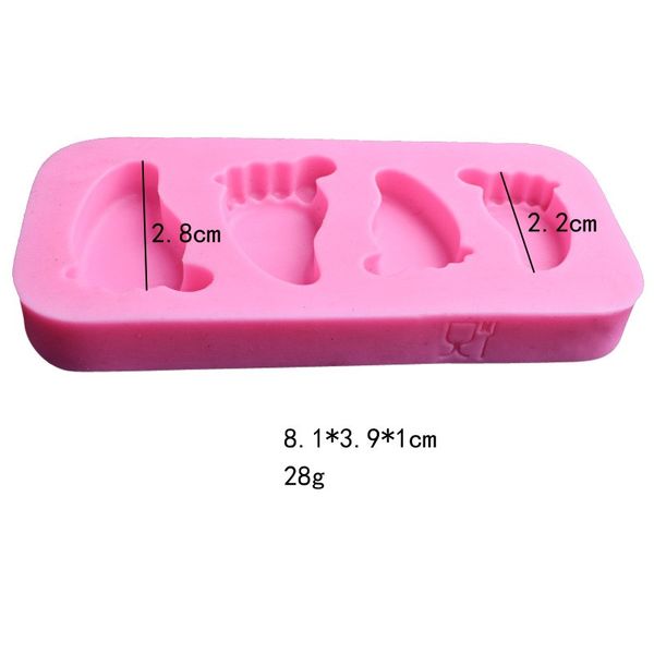 

footprint silicone mold diy sugar cake decorate chocolates desserts molds originality baking mould kitchen supplies new arrival 1 3xq f2