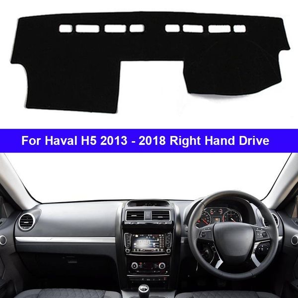 

for haval h5 2013 - 2018 lhd rhd car auto inner dashboard cover dash mat carpet rug 2 layers sunshade auto cape 2017 2016 20151
