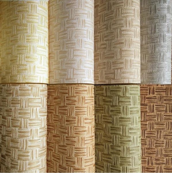 

chinese-style artificial straw mat bamboo rattan wallpaper bamboo mat straw wallpaper study house l engineering wallpape