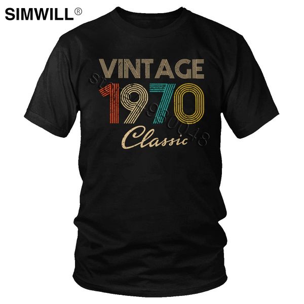 

vintage 1970 classic 50th birthday gift short sleeve 50 years old tshirt retro leisure tee born in 70s hooded sweatshirt hoodie men t shirt