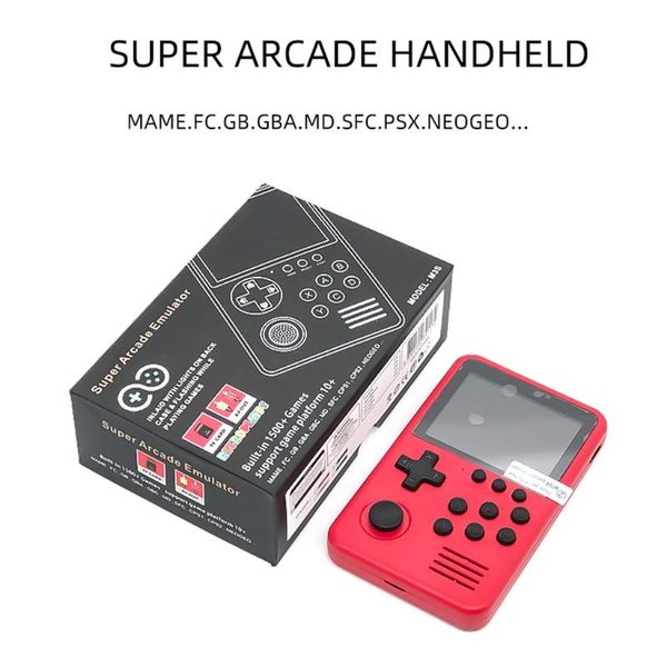 

m3s mini handheld game console players built-in 1500+ games 16 bit retro smart video gaming 4g tf card gift