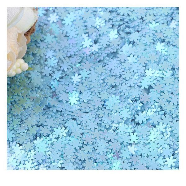 

10g ultrathin sequin 5mm christmas snowflake shape loose sequins for crafts pvc paillettes glitter confetti nail arts de sqcqhv