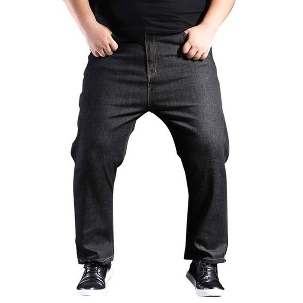 

men's jeans autumn plus big size pants men 6xl 7xl 8xl 9xl 10xl casual large long 36 44 46 48 50 52 elasticity classic, Blue