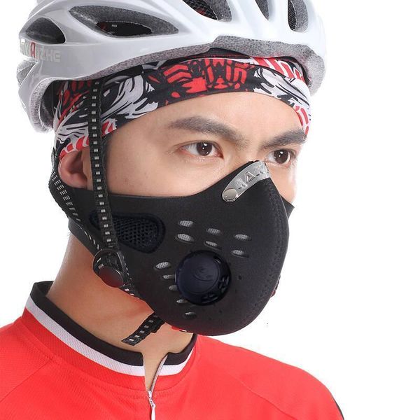 

reusable designer protective mask with dhl carbon filter breathing valve pm2.5 respirator outdoor sports cycling face masks