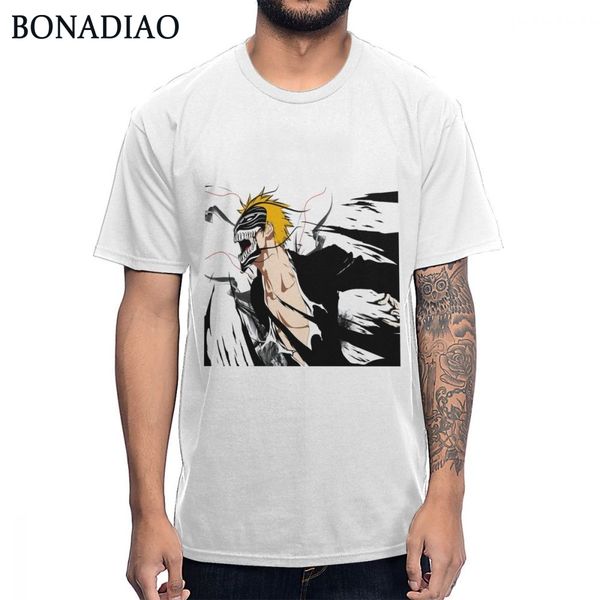 

bleach kurosaki ichigo awesome t shirt for male picture custom unique t shirt round collar natural tee shirt sport hooded sweatshirt hoodie