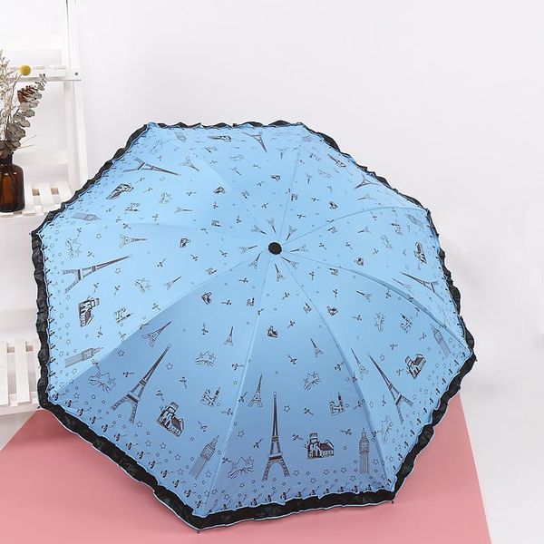 

butterfly girl lace umbrella rain sun umbrella women portable waterproof parasol windproof folding umbrella wholesale bbyomr lipper