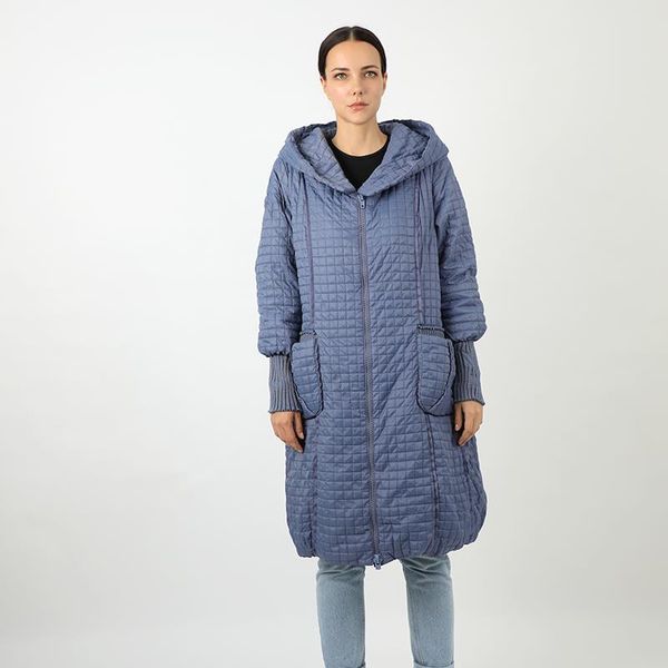 

women's parka woman winter plaid coats size warm hooded jacket cotton casual loose long coat female padded plus allureamore omrrc, Black