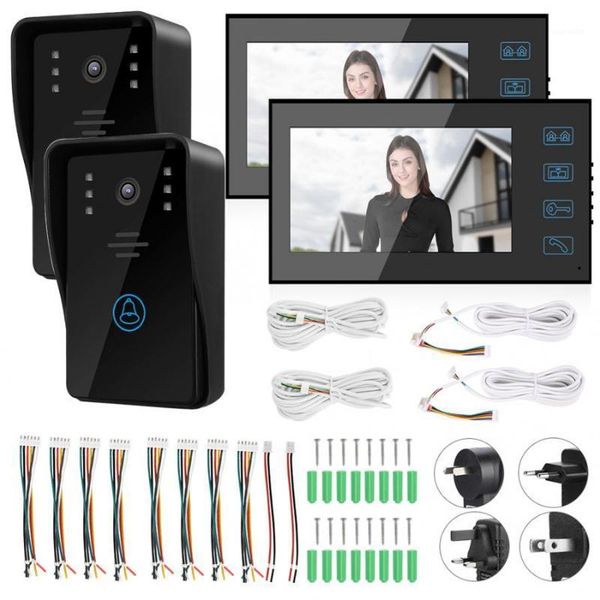 

video doorbell touch door entry system chime visual night vision rainproof intercom doorbell (100-240v) wifi1