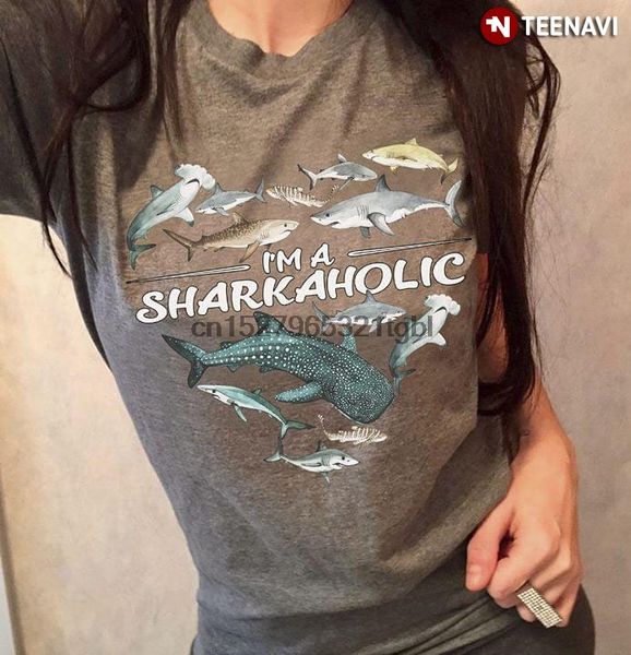 

im a sharkaholic t-shirt sport hooded sweatshirt hoodie