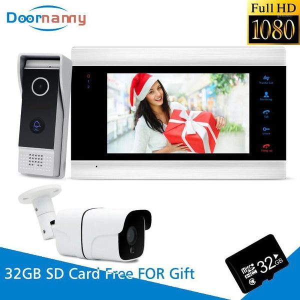 

video door phones doornanny 1080p intercom for home apartment doorbell & with camera kit entry panel1