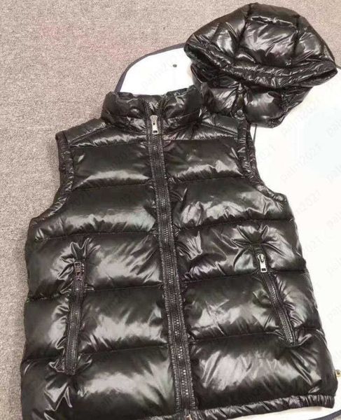 

designer monclair mens down france brand winter vests men and women the same style hooded waistcoat couple thickened vest outer wea, Black;white