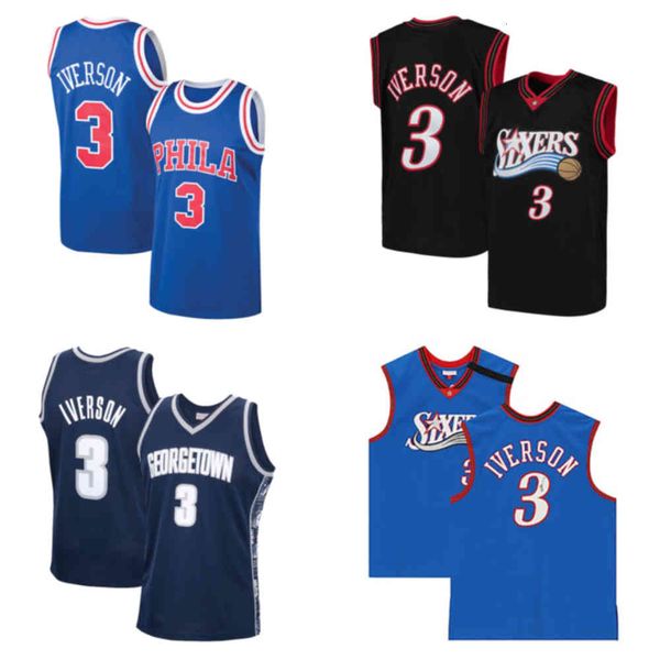 

basketball jersey 3 allen iverson, Black;red