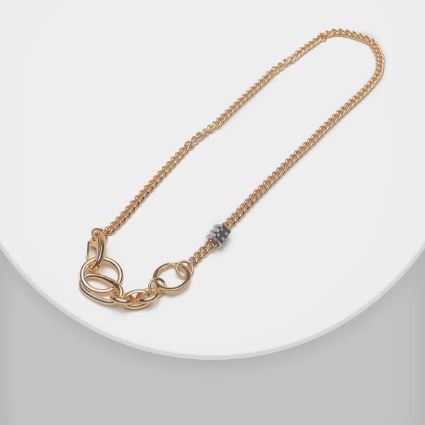 

q1 amorita boutique simple style geometric necklace, Silver