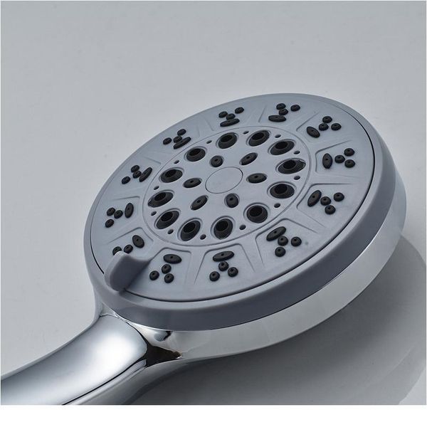 

3 functions hand held shower head water saving abs round shower head chrome plated rain shower bathroom s jllfba