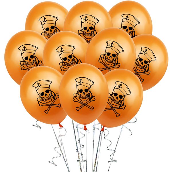 

amawill 10шт черепа halloween pumpkin аэростаты latex шар birthday party украшения дети baby shower boy halloween 7d yxlxfm