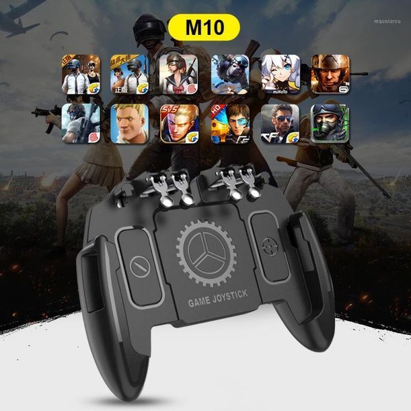 

game controllers & joysticks pubg gamepad for mobile phone shooter trigger fire button controller joystick six finger controlle1