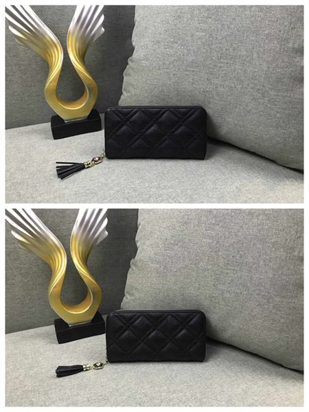

channel women wallets 2020 solds women bags designers handbags purses luxurys designers men purse long wallets 2 colors logo, Red;black