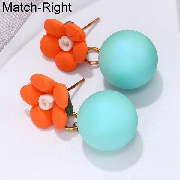 

match-right trendy earrings for women/cute/flower/sweet/dangle/korean/small/girl/drop earrings female ins popular brincos nr3091, Silver