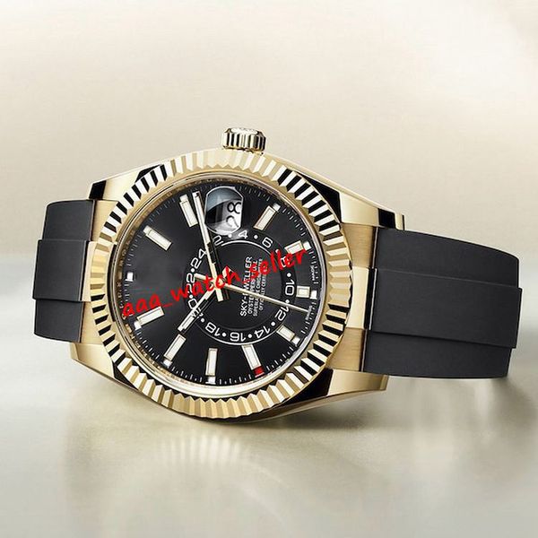 

u1 factory 3 styles latest release luxury mens watches 326235 326238 rubber strap mechanical automatic movement mens sport wristwatches, Slivery;brown