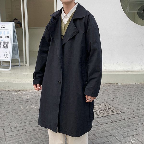 

autumn 2021 male thin new winter in long joker on knee coat leisure clothing b6wk, Tan;black