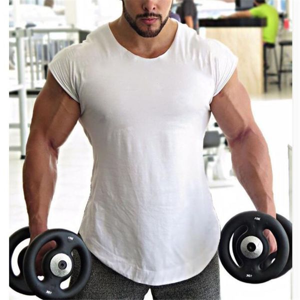 

brand fitness men clothes 2020 new muscle gorilla solid gym tank hip hop vest street wear slim fit sleeveless shirt male, White;black