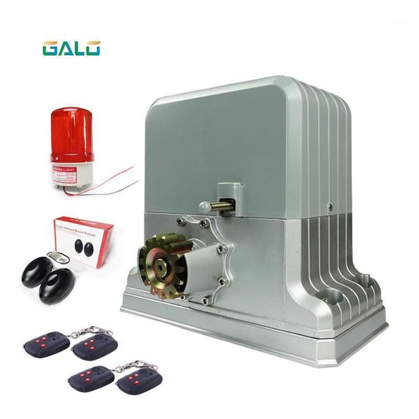 

fingerprint access control galo 1800kg loading automatic sliding gate opener operator motor with 4 remote keyfobs1