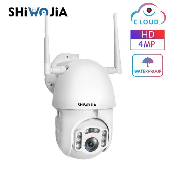 

shiwojia 4mp outdoor ptz cloud ip camera wifi wireless security camera waterproof network video surveillance cctv night vision