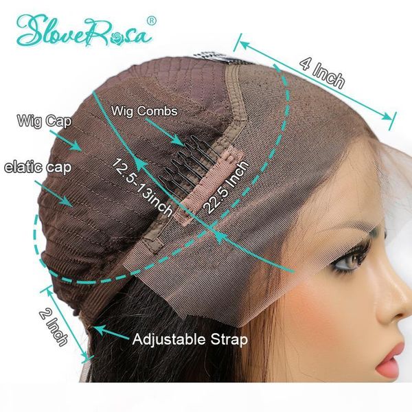 

13x4 jet black #1 #2 #4 130%density lace front human hair wigs for black women brazilian remy hair wigs bleached knots sloverosa